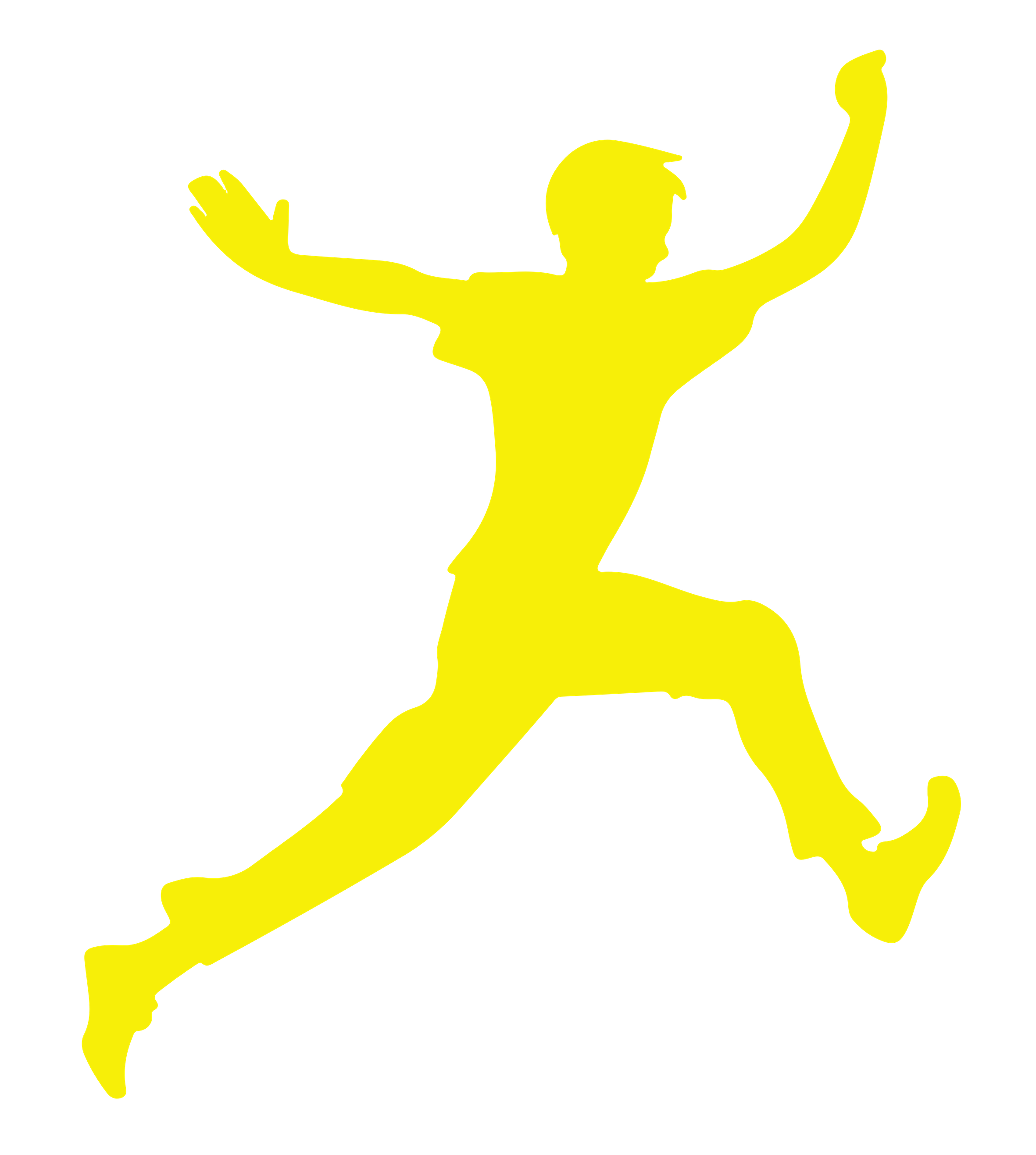 Springende Figur — Kampagnenmotiv